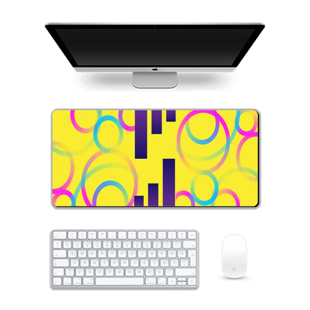 Simple Graphic Colorful Gaming Mouse Pad