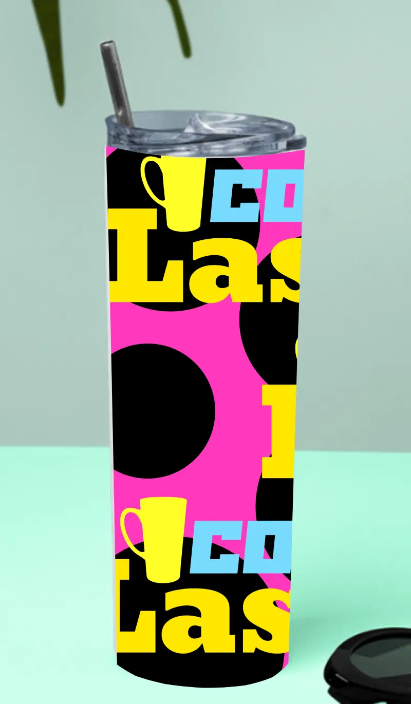 Cool Lassi Stainless Steel Tumbler Bottle With Straw And Leak Proof Lid - Image 2