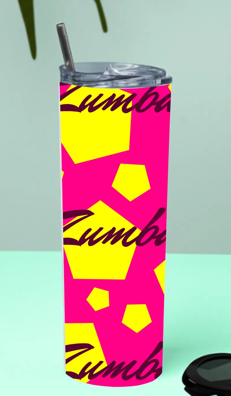 Zumba Stainless Steel Tumbler Bottle With Straw And Leak Proof Lid - Image 2