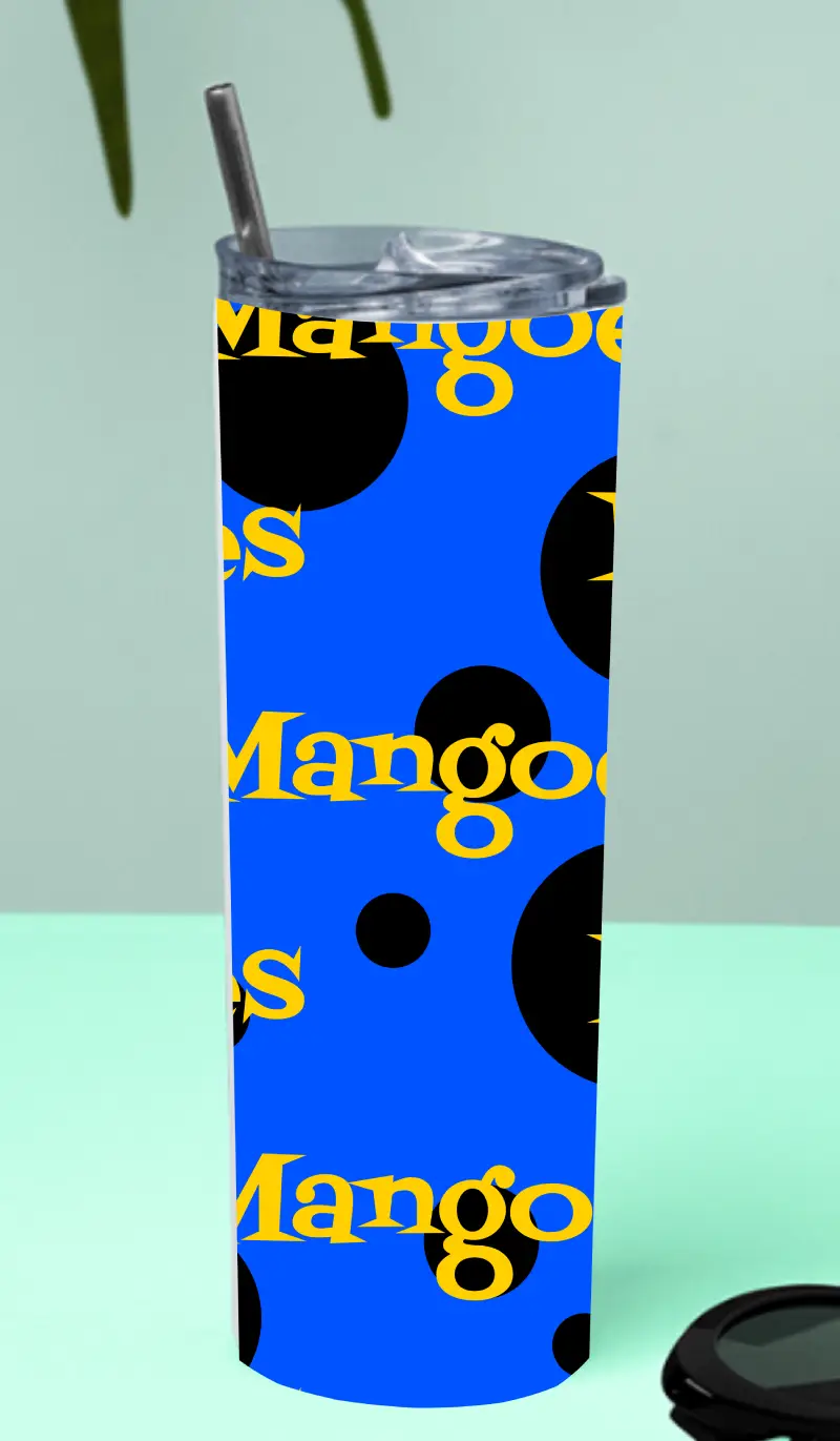 Mangoes Stainless Steel Tumbler Bottle With Straw And Leak Proof Lid - Image 2