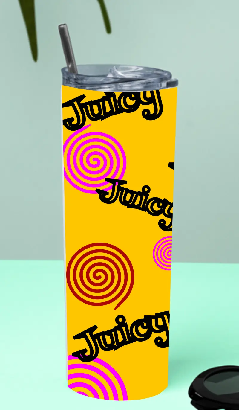 Juicy Stainless Steel Tumbler Bottle With Straw And Leak Proof Lid - Image 2