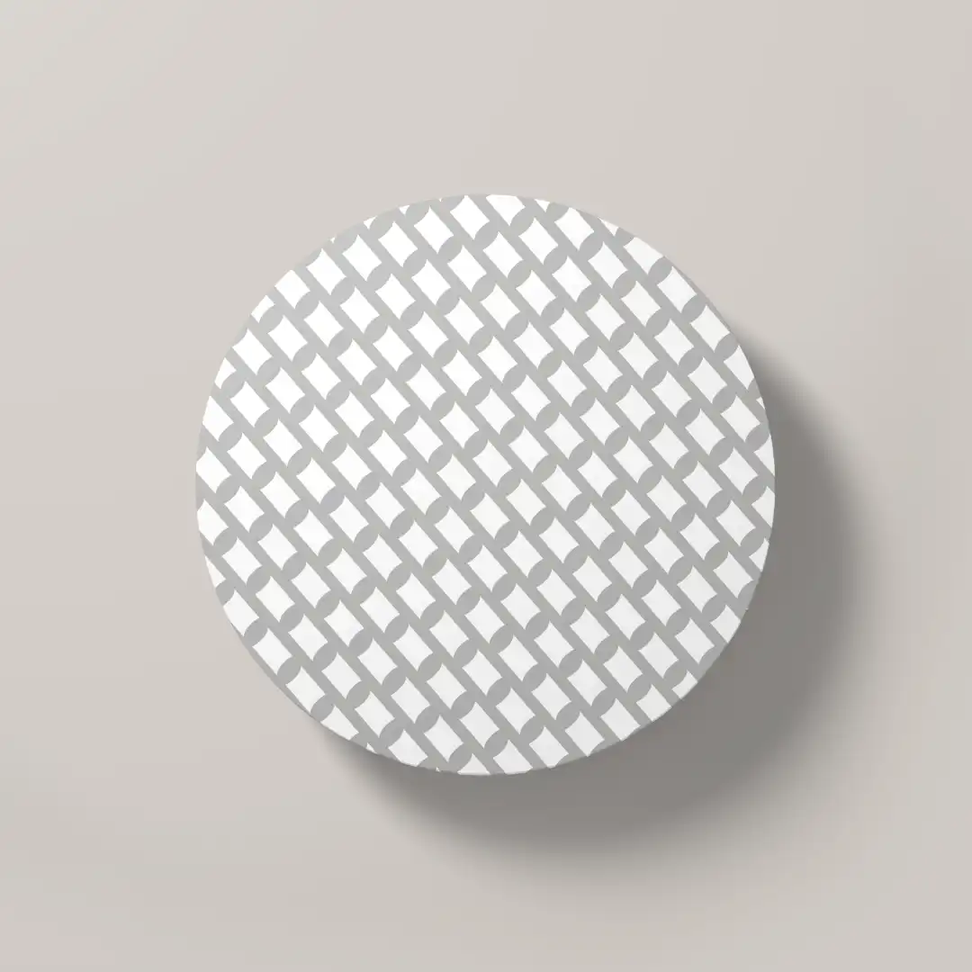 Grey Color Set Of Six Round Tea Coaster - Image 2
