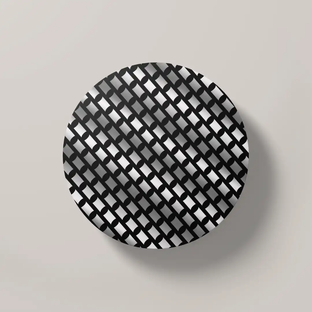 Silver Color Color Set Of Six Round Tea Coaster - Image 2