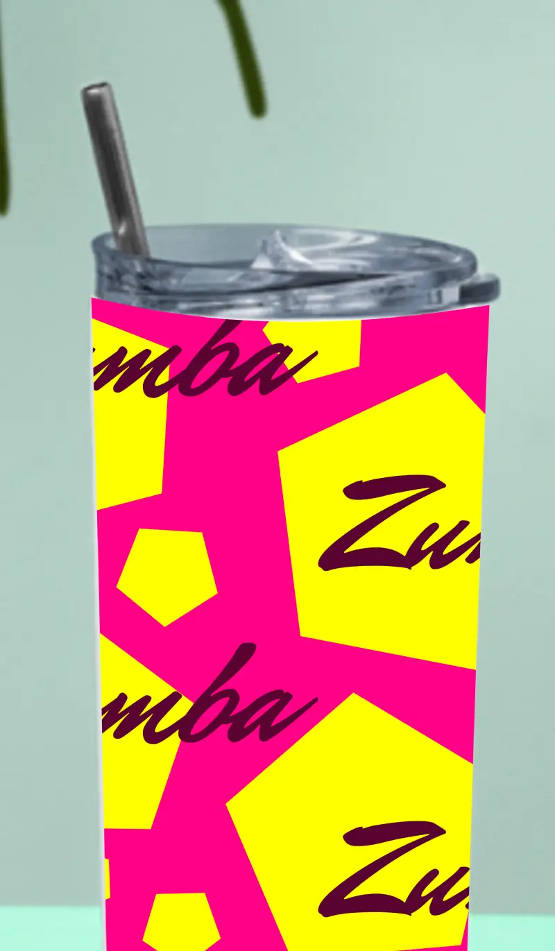 Zumba Stainless Steel Tumbler Bottle With Straw And Leak Proof Lid - Image 3