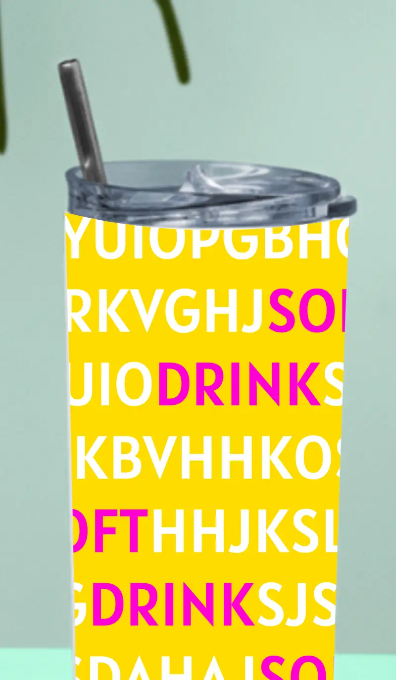 Soft Drink Stainless Steel Tumbler Bottle With Straw And Leak Proof Lid - Image 3