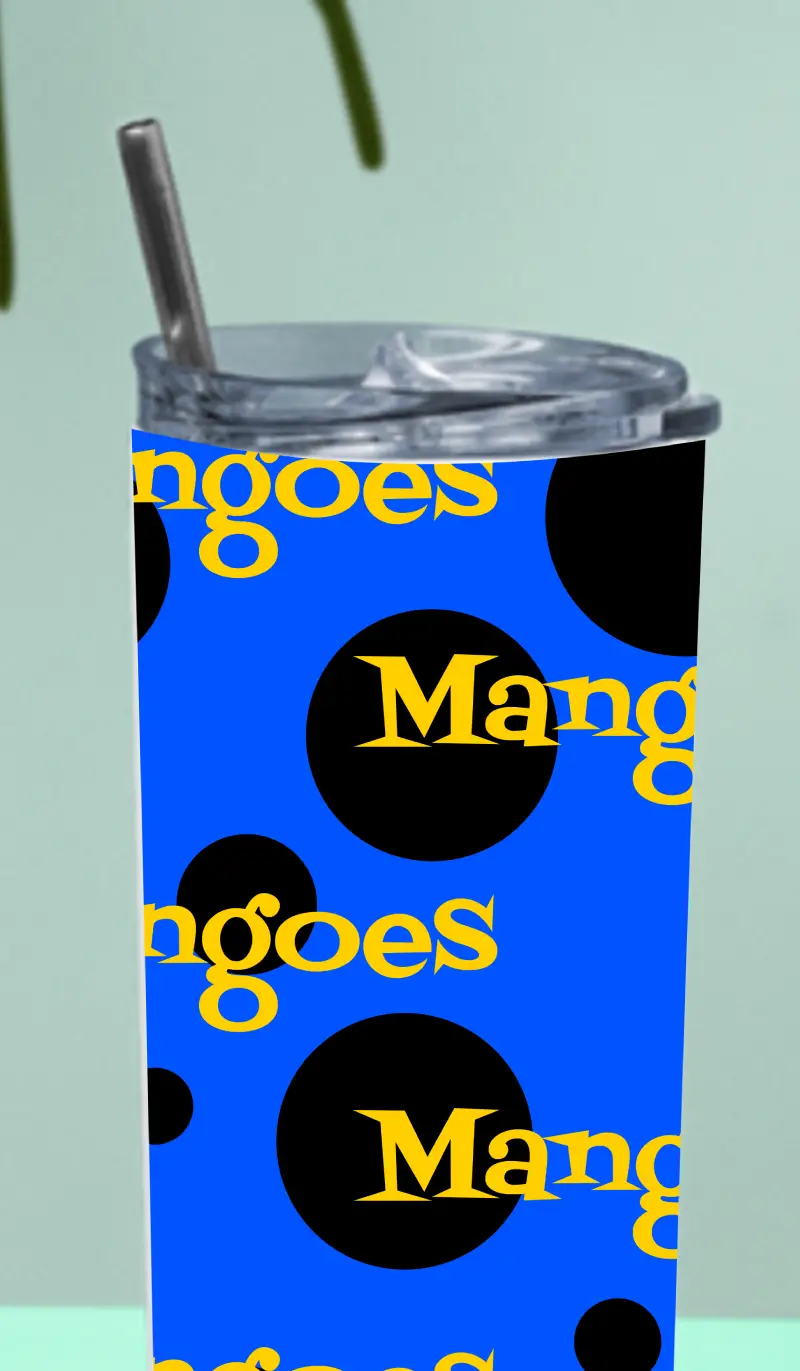 Mangoes Stainless Steel Tumbler Bottle With Straw And Leak Proof Lid - Image 3