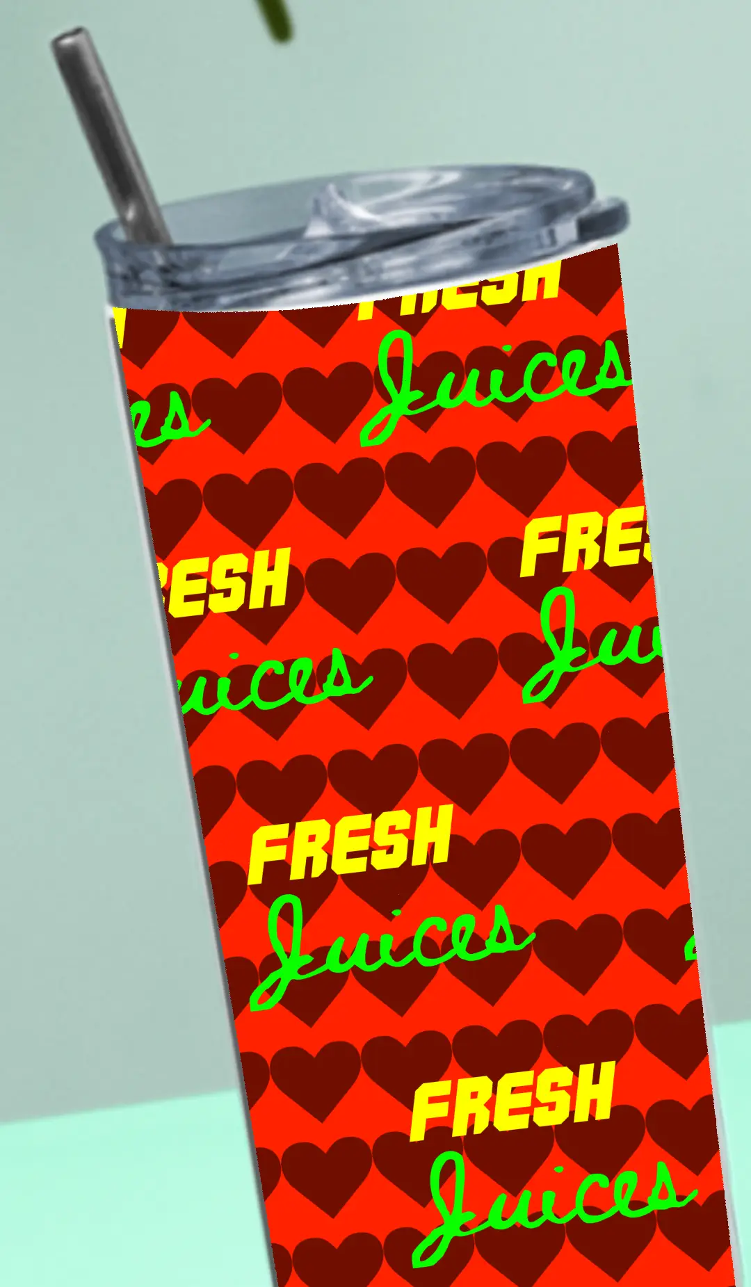 Fresh Juices Stainless Steel Tumbler Bottle With Straw And Leak Proof Lid - Image 4