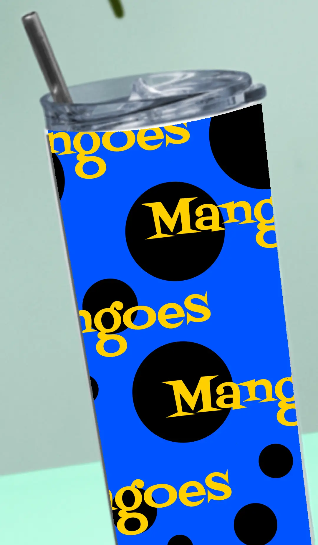 Mangoes Stainless Steel Tumbler Bottle With Straw And Leak Proof Lid - Image 4