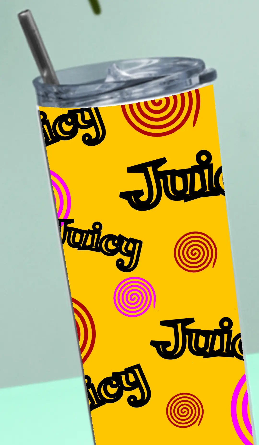 Juicy Stainless Steel Tumbler Bottle With Straw And Leak Proof Lid - Image 4