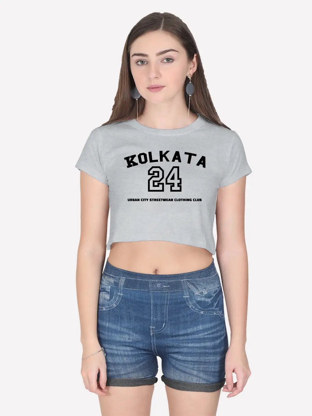 Kolkata Urban City Streetwear Cotton Crop Top - Image 7