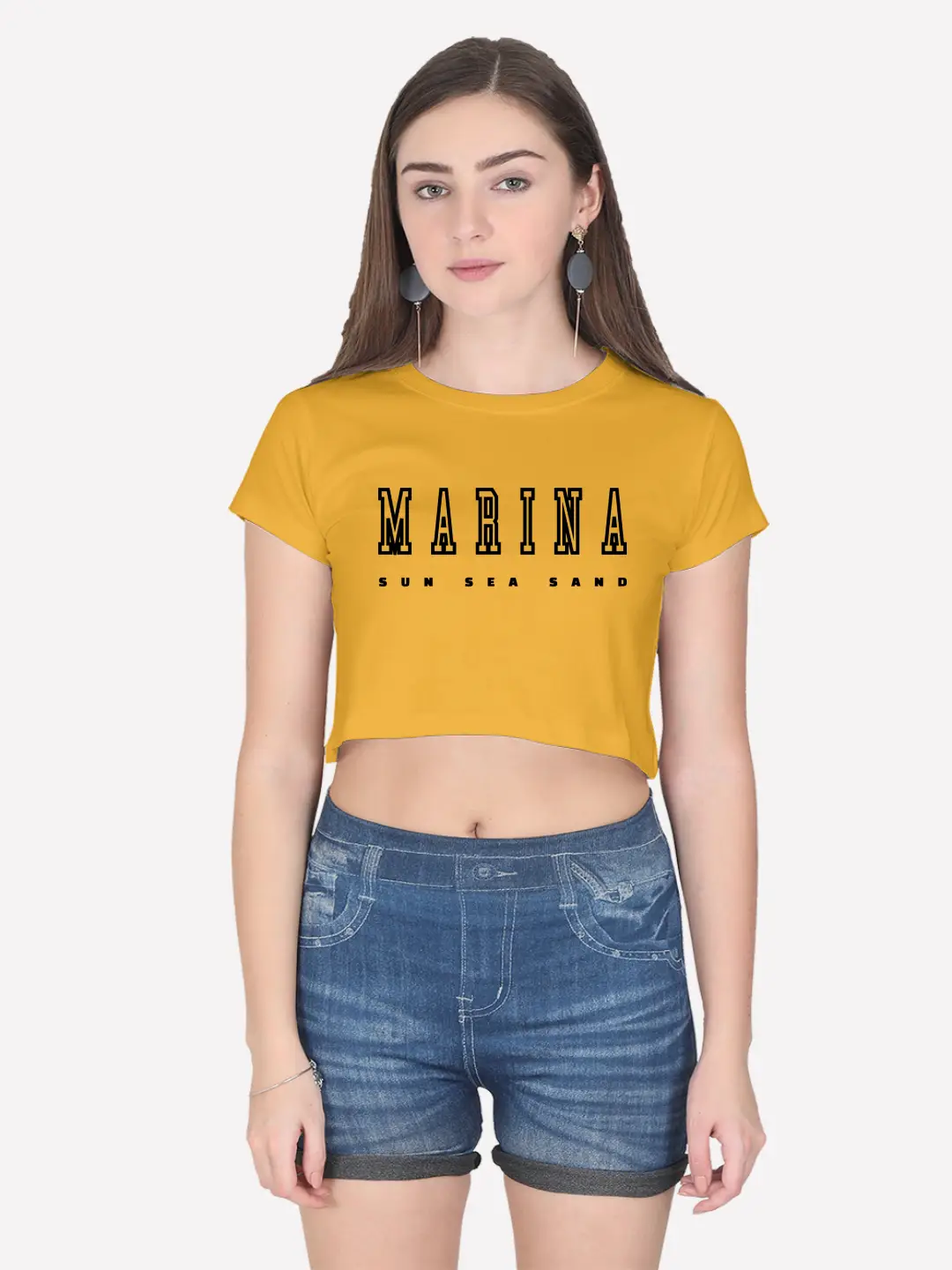 Marina Beach Cotton Crop Top - Image 5