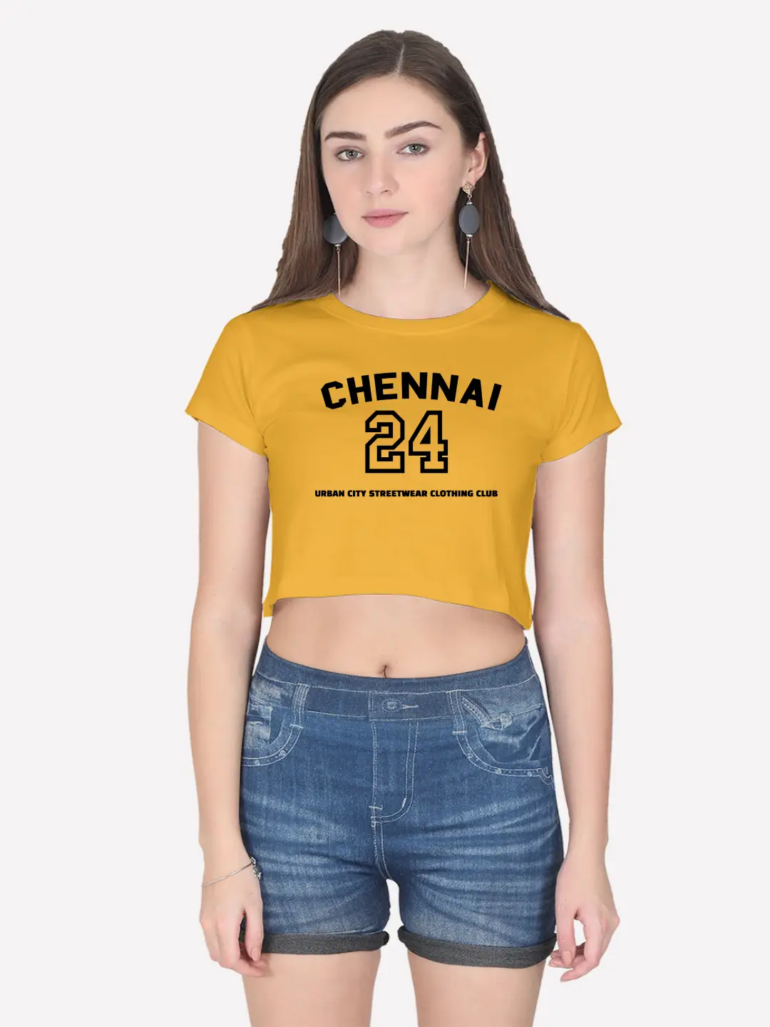 Chennai Urban City Streetwear Cotton Crop Top - Image 5
