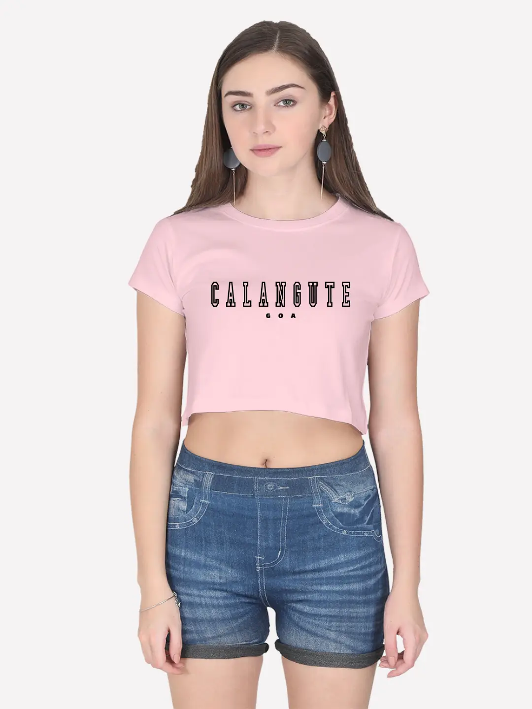 Calangute Streetwear Cotton Crop Top - Image 3
