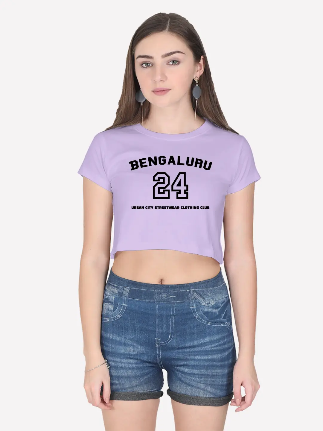 Bengaluru Urban City Streetwear Cotton Crop Top - Image 2