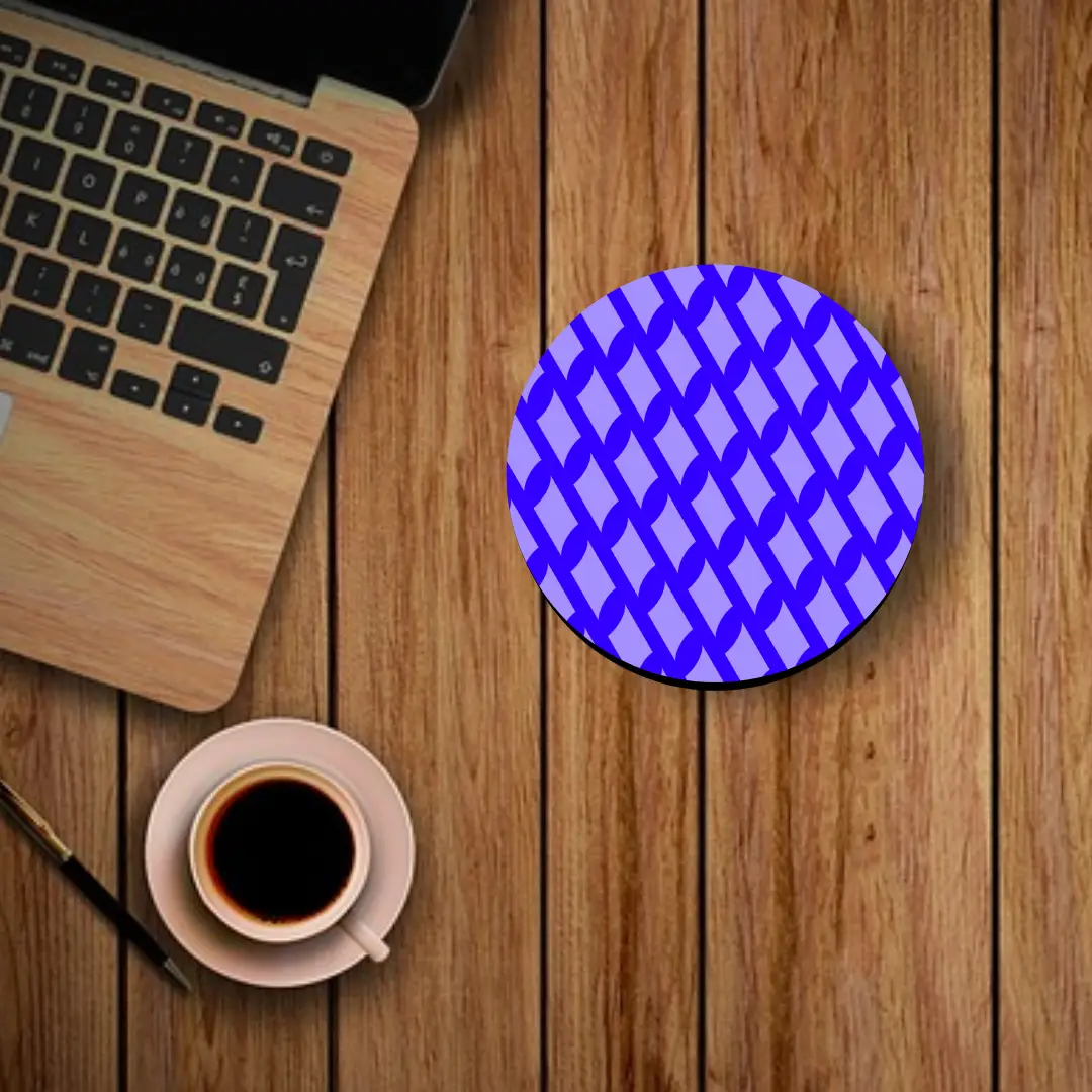Purple Round Mouse Mat