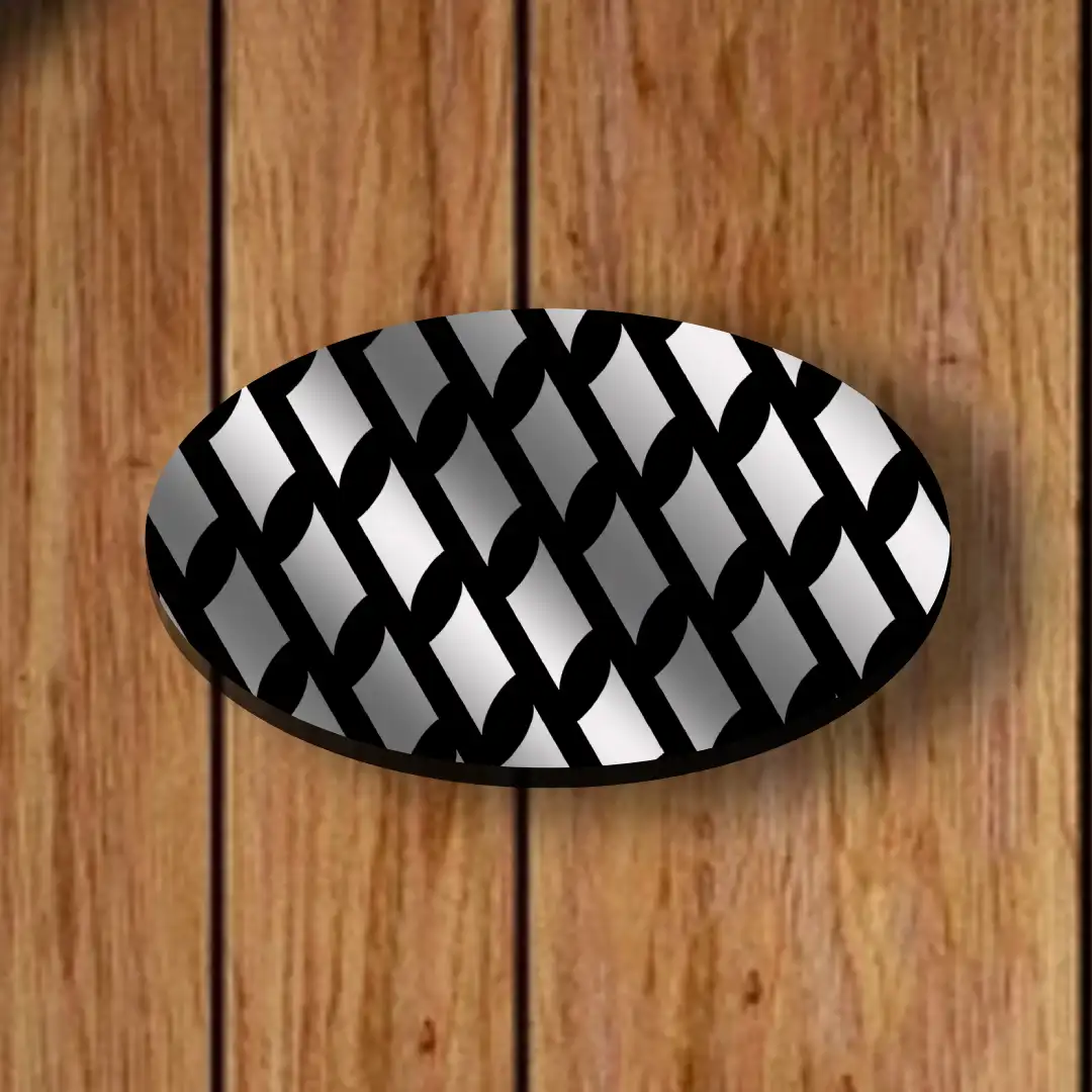 Silver Color Round Mouse Mat - Image 2