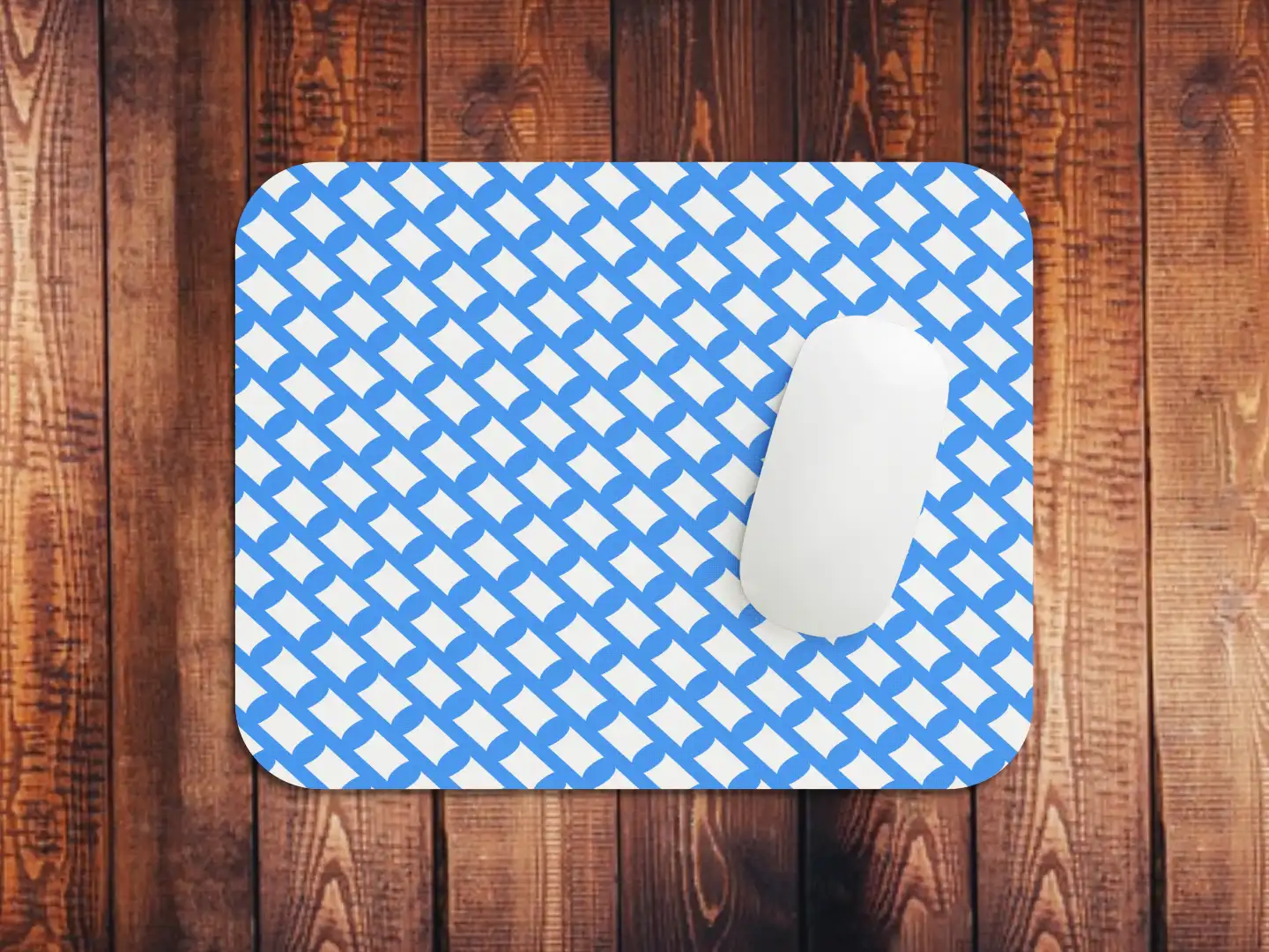Blue Square Mouse Mat - Image 2
