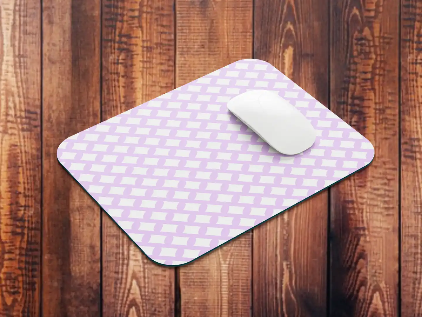 Pink Square Mouse Mat