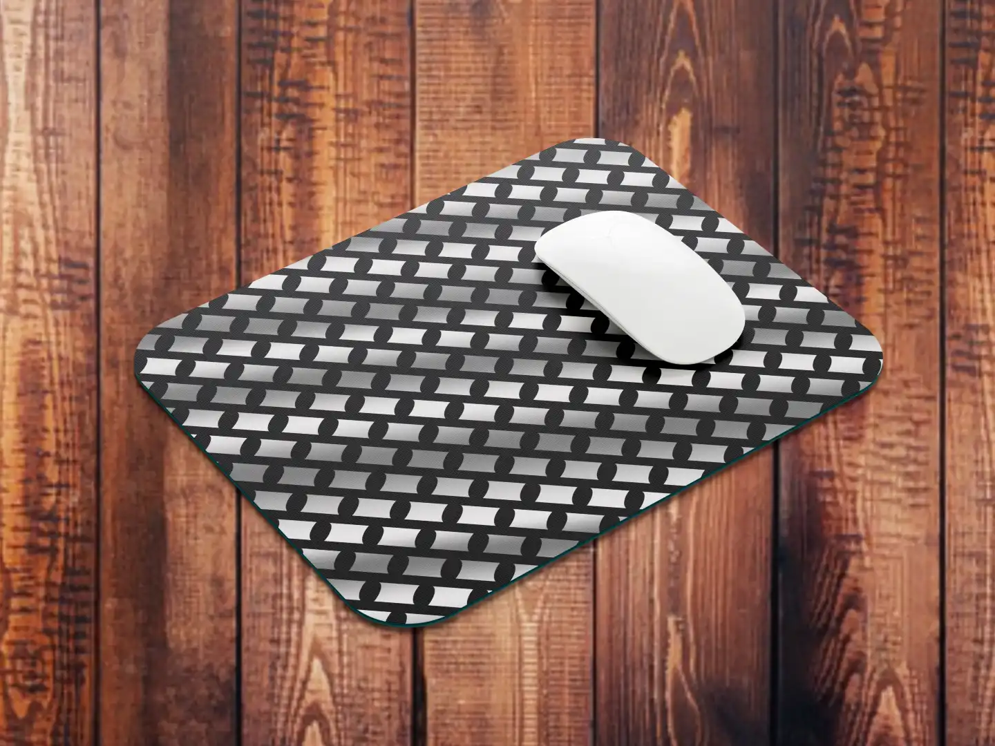 Silver Color Square Mouse Mat