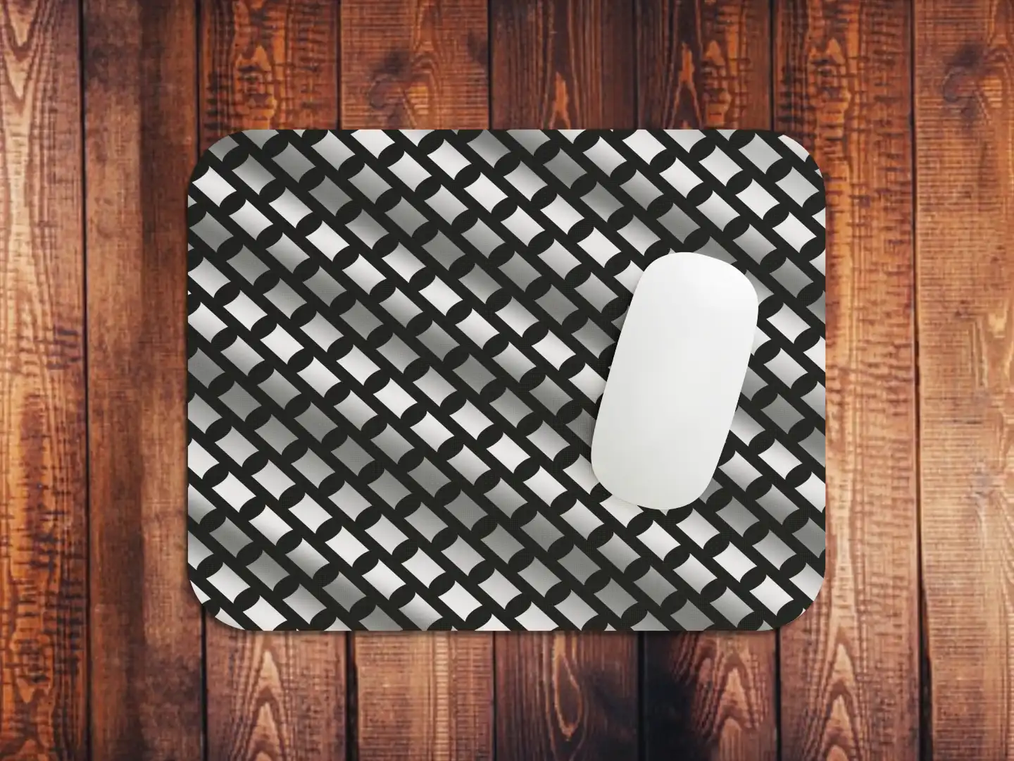 Silver Color Square Mouse Mat - Image 2