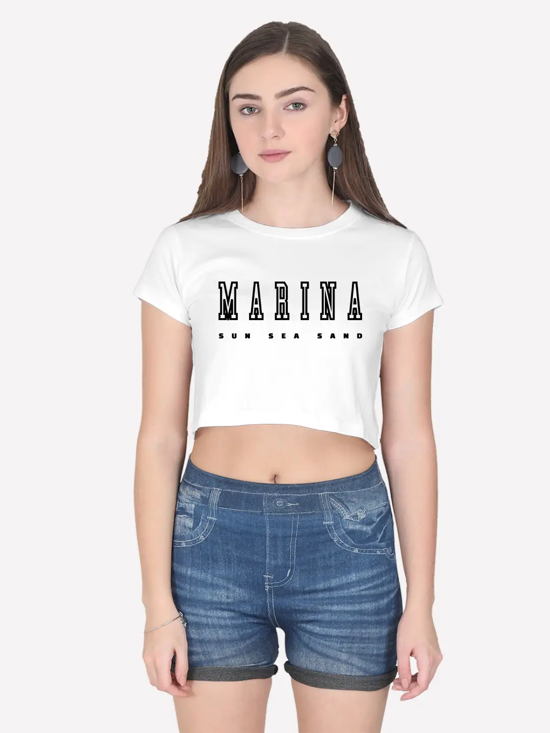 Marina Beach Cotton Crop Top - Image 8