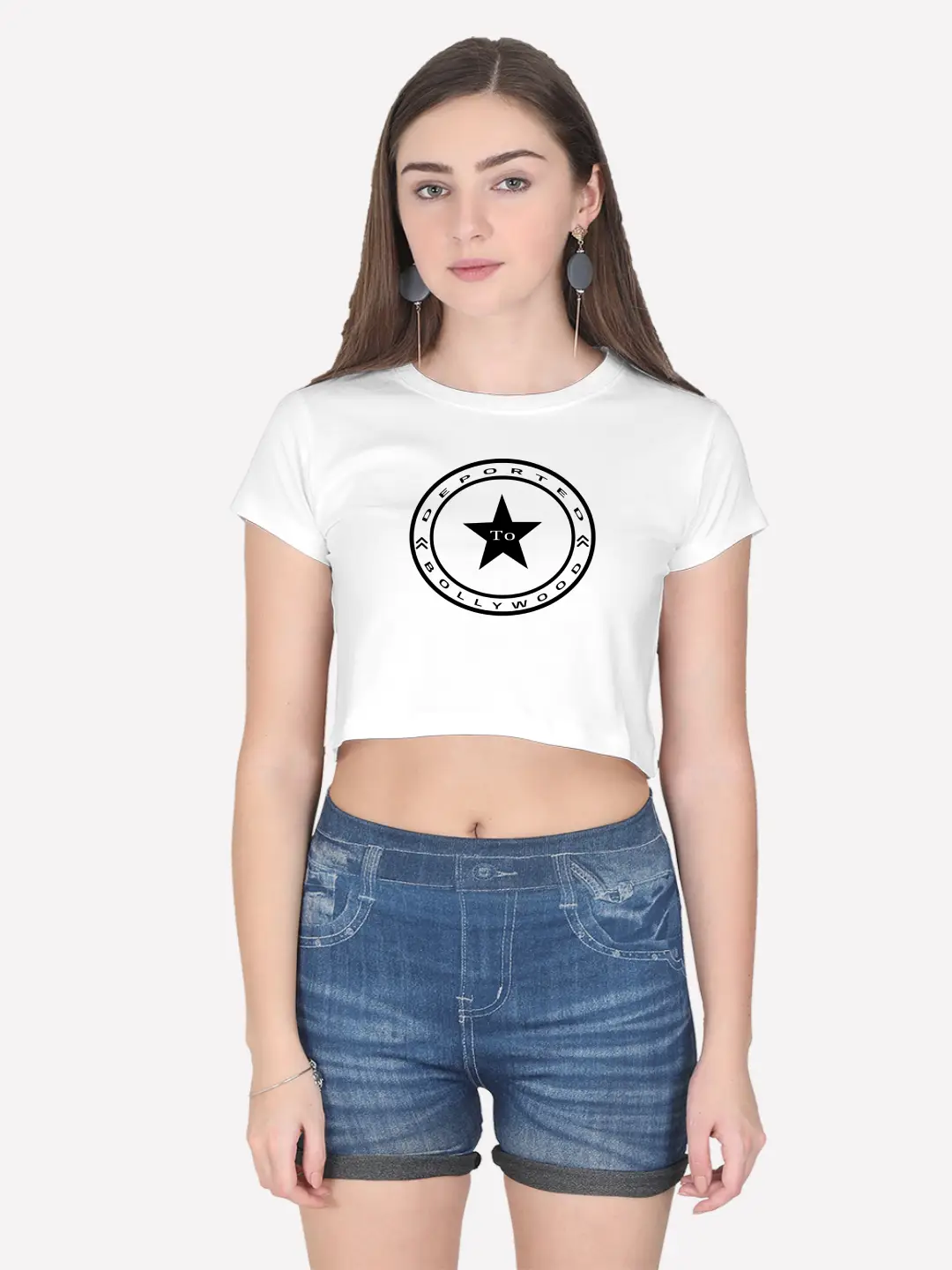 Deported To Bollywood Cotton Crop Top - Image 8