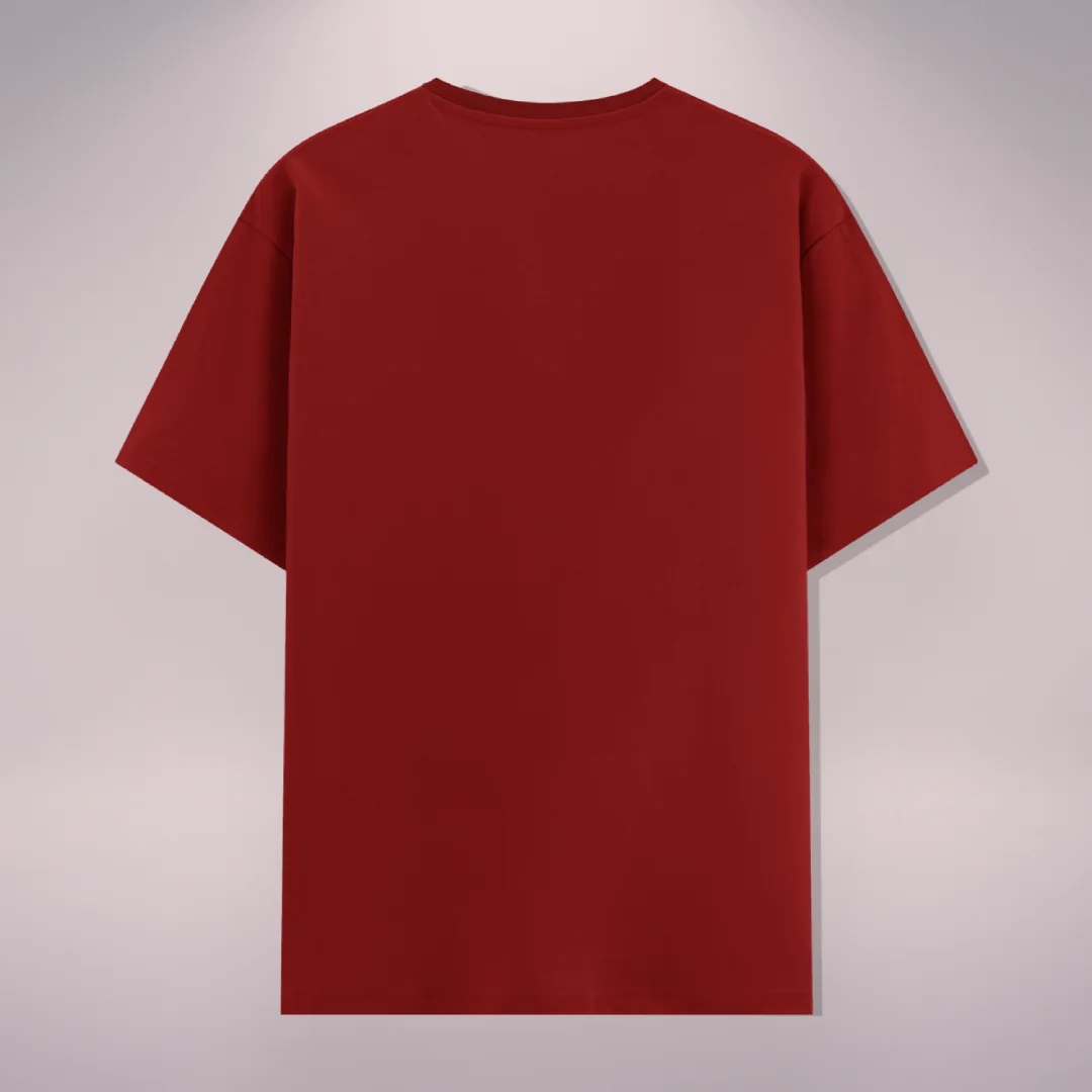 Recycle Fabric Red Poly Cotton T-shirt - Image 2