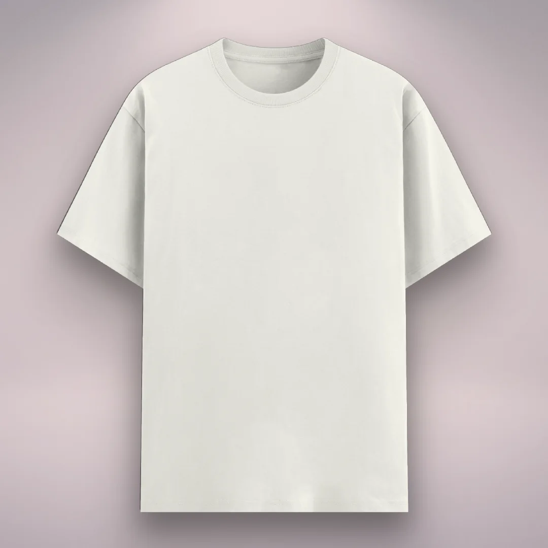 Recycle Fabric White Poly Cotton T-shirt