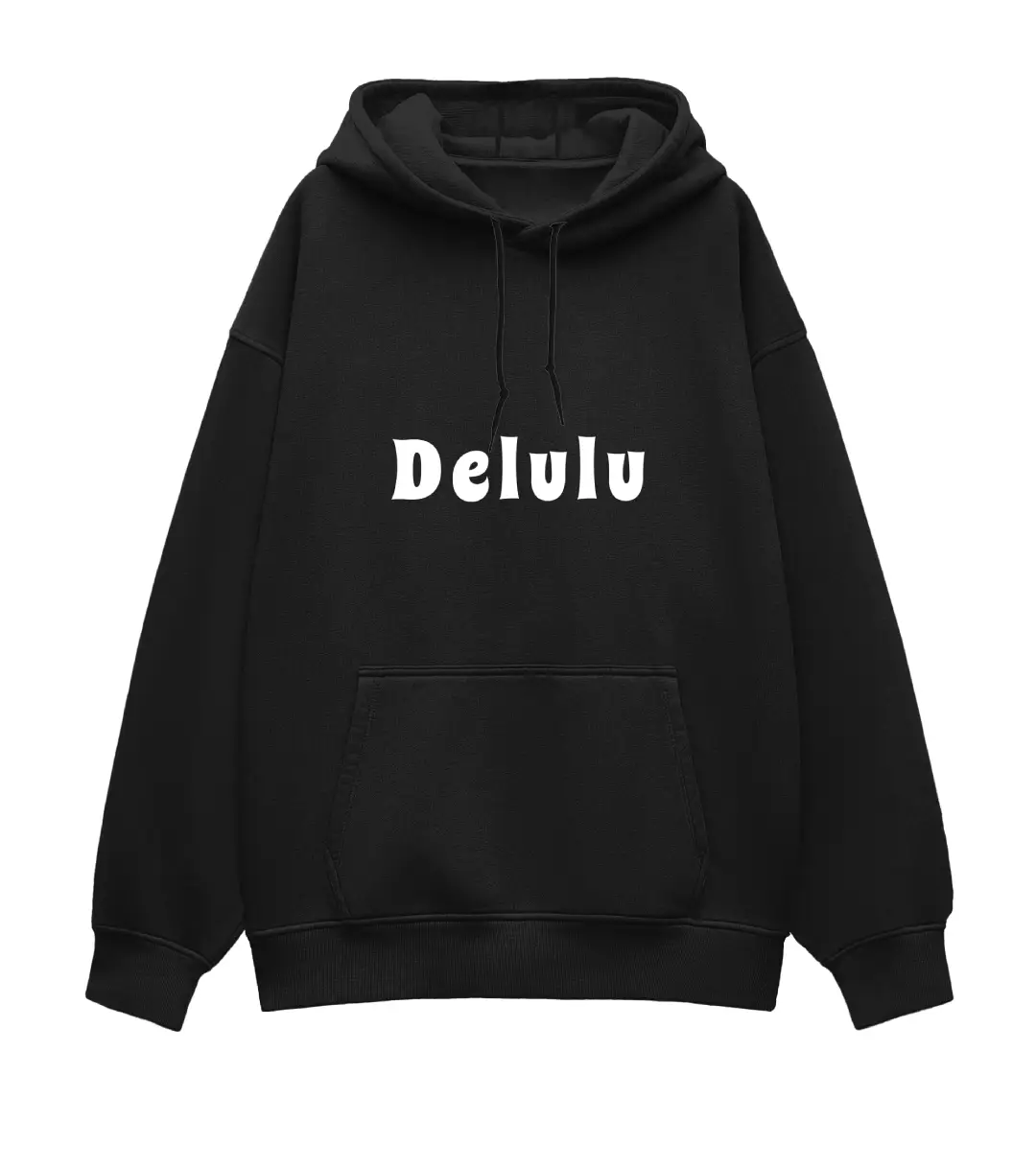 Delulu Heavyweight Oversized Hoodie - Image 6