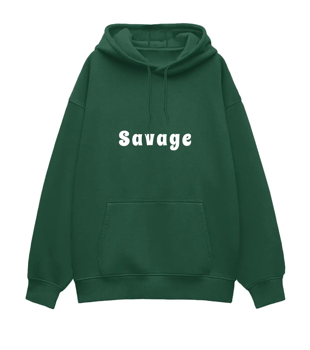 Savage Heavyweight Oversized Hoodie - Image 6