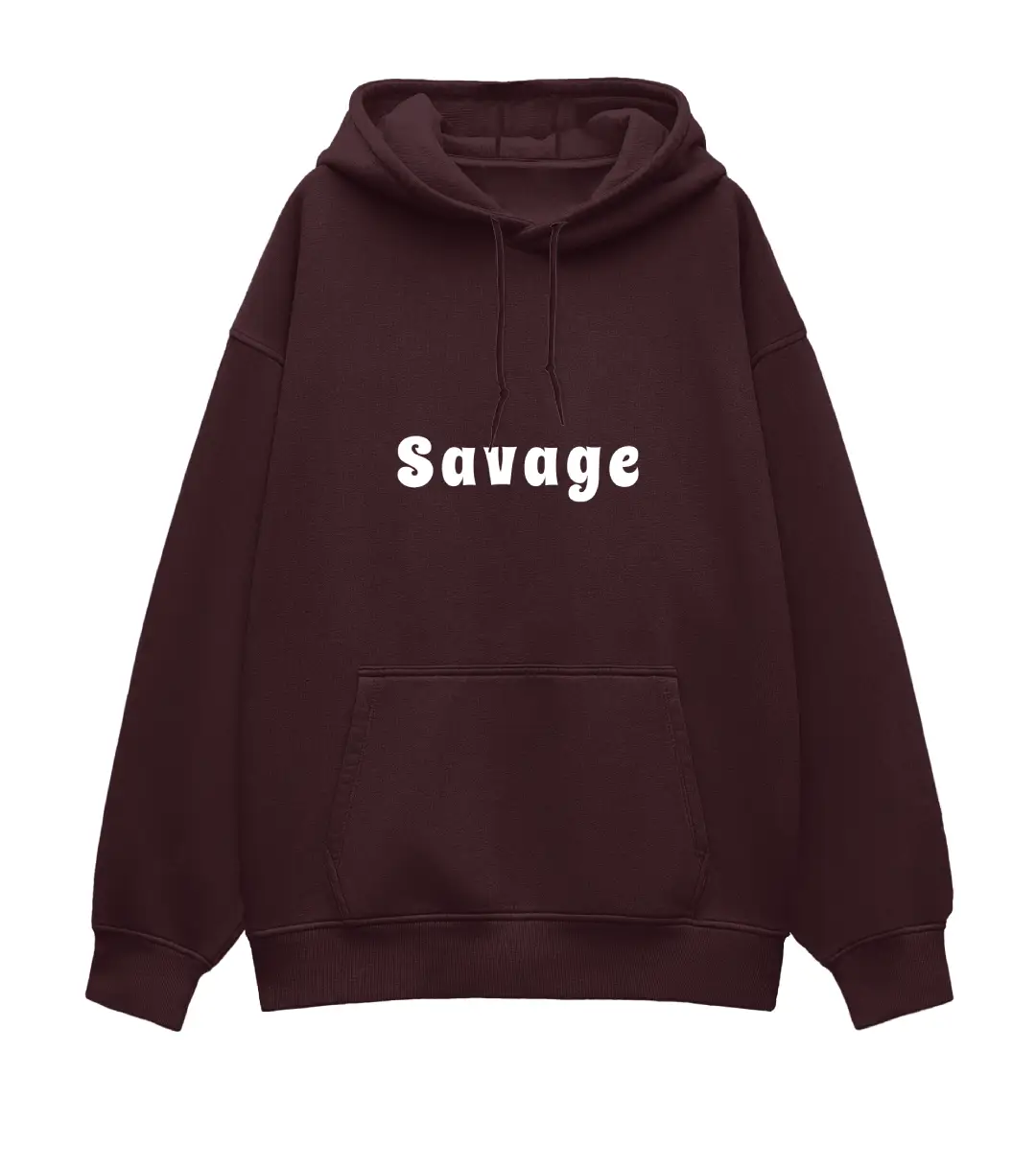 Savage Heavyweight Oversized Hoodie - Image 4