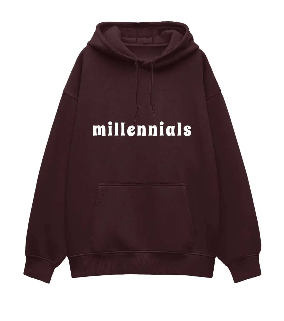 Millennials Heavyweight Oversized Hoodie - Image 3