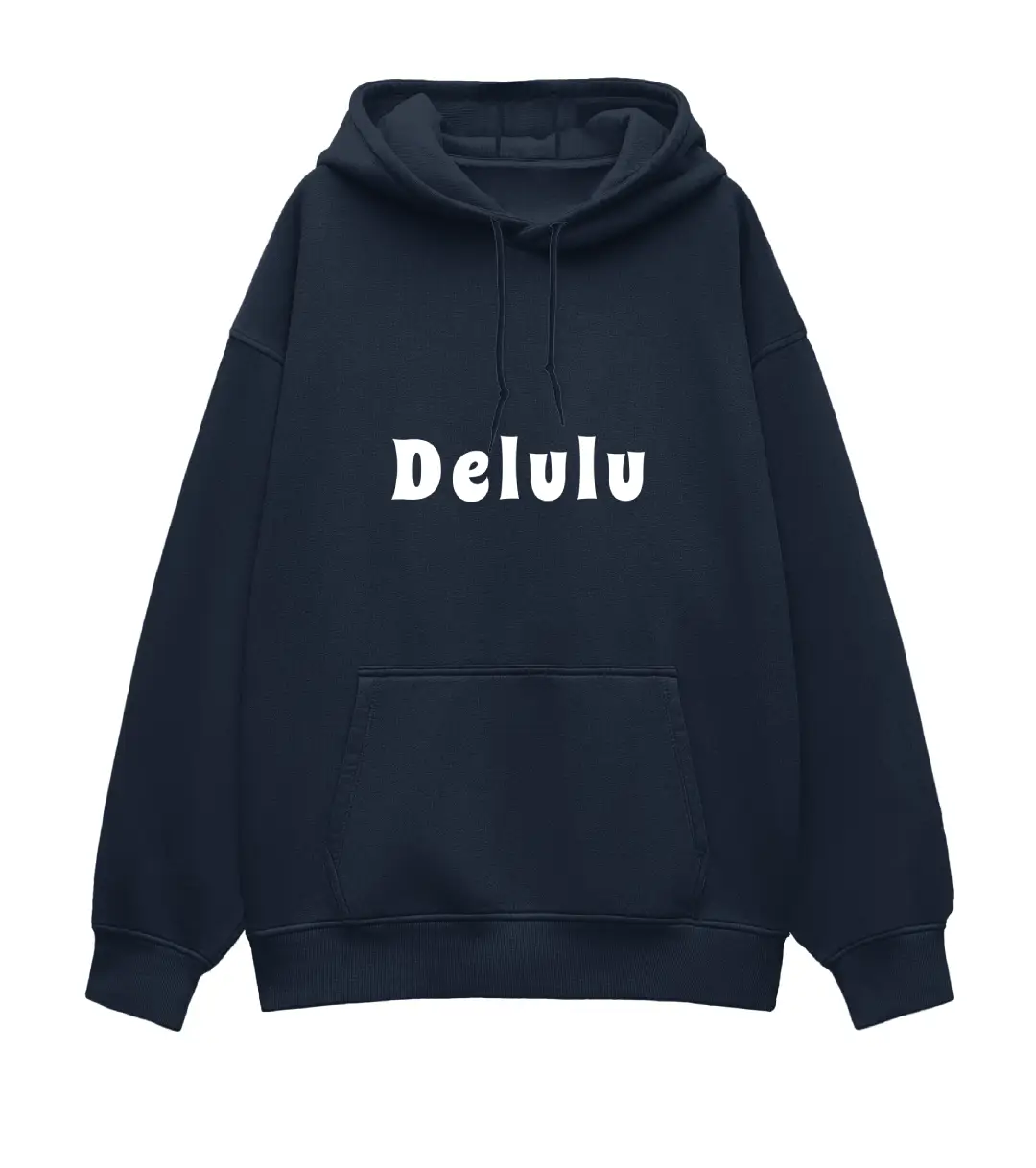 Delulu Heavyweight Oversized Hoodie - Image 4