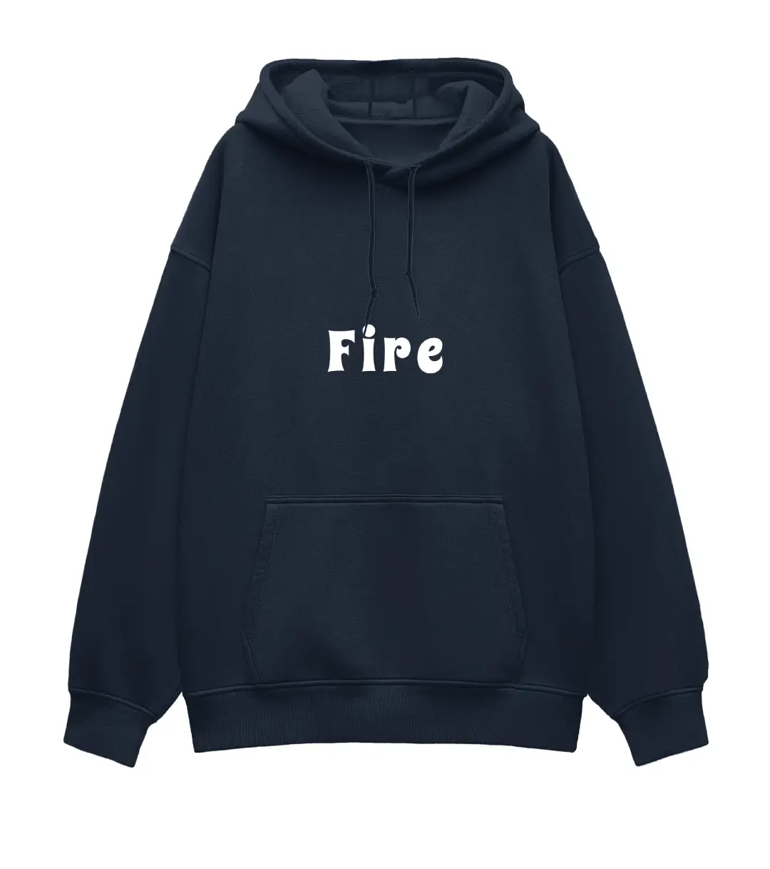 Fire Oversized Hoodie - Image 4