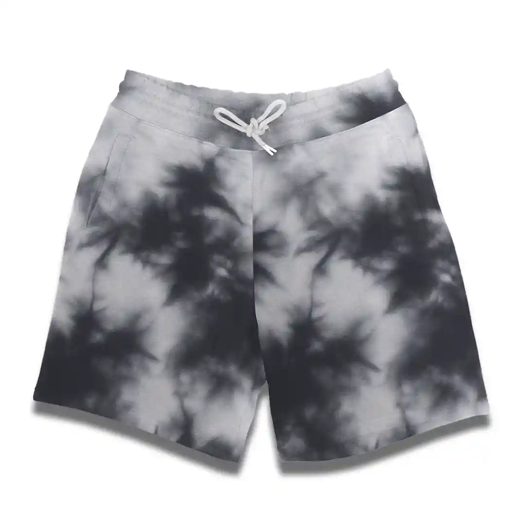 Tie Dye Black White Shorts
