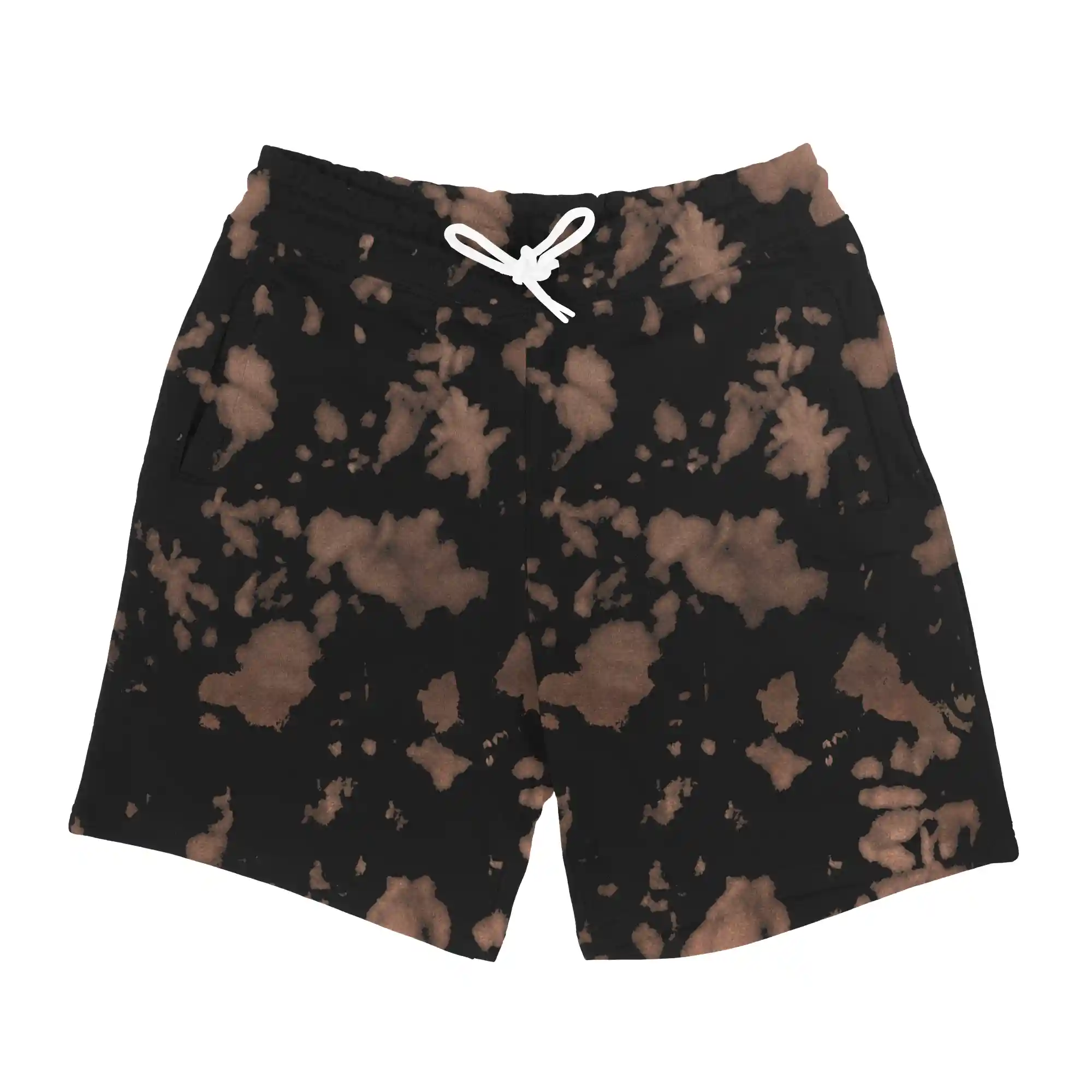 Tie Dye Brown Black Shorts