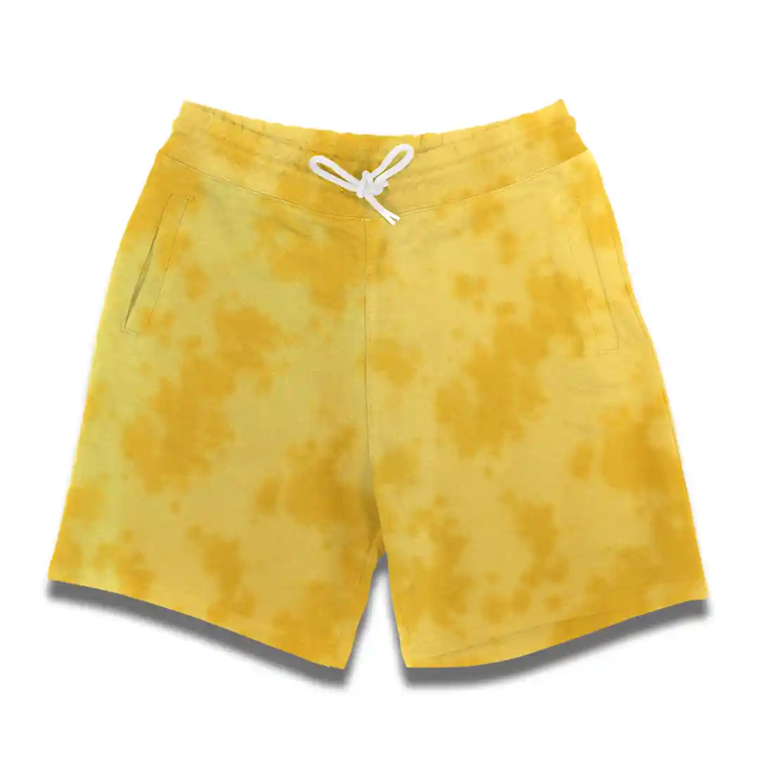 Tie Dye Yellow Shorts