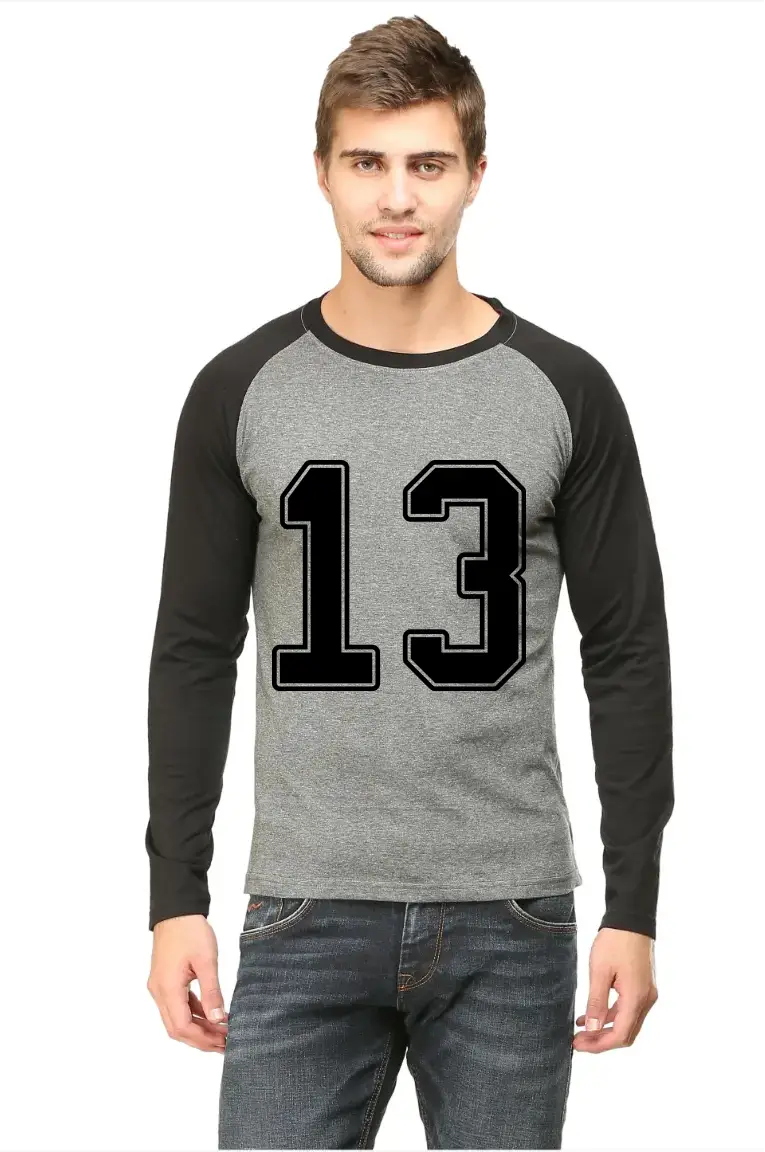 Thirteen Printed Full Sleeve Raglan T-shirt - Image 2