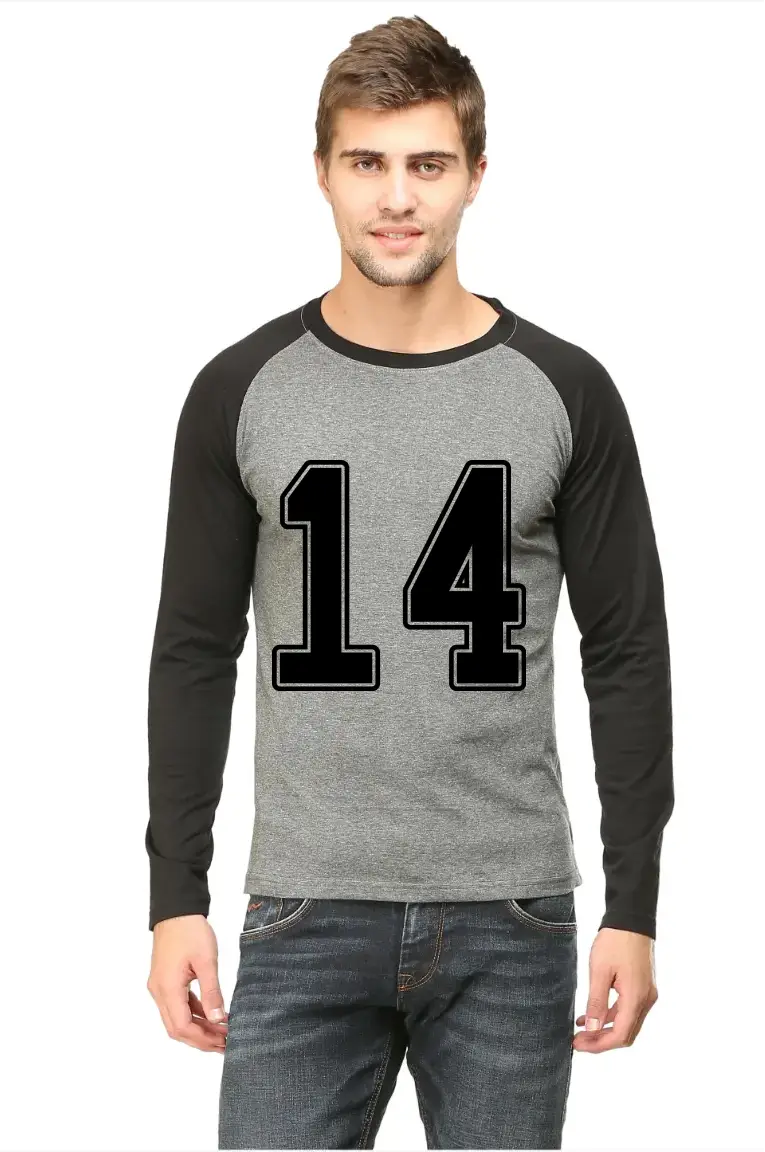 Fourteen Printed Full Sleeve Raglan T-shirt - Image 2