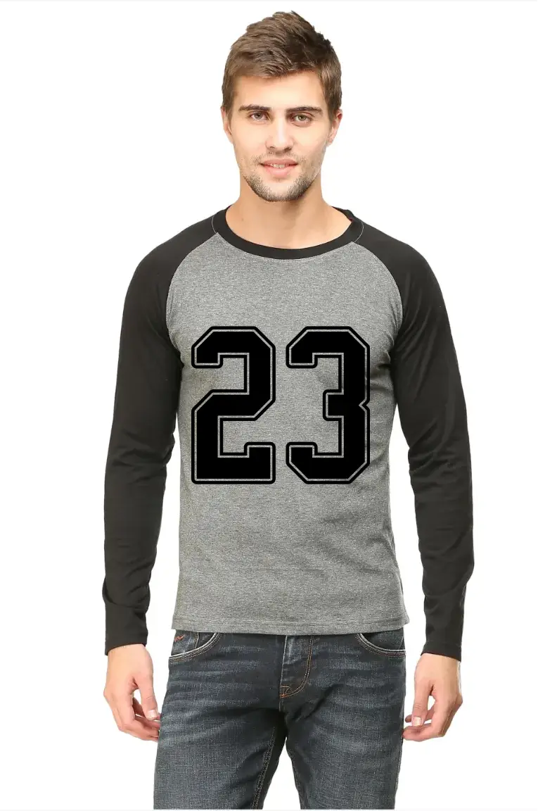 Twenty Three Printed Full Sleeve Raglan T-shirt - Image 2