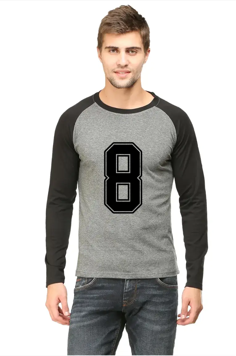 Eight Printed Full Sleeve Raglan T-shirt - Image 2