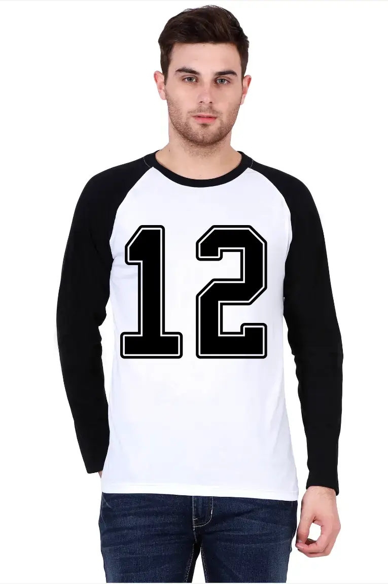 Twelve Printed Full Sleeve Raglan T-shirt - Image 4