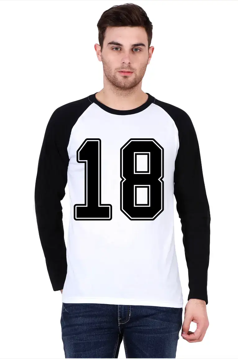 Eighteen Printed Full Sleeve Raglan T-shirt - Image 4