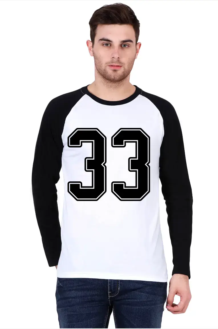 Thirty Three Printed Full Sleeve Raglan T-shirt