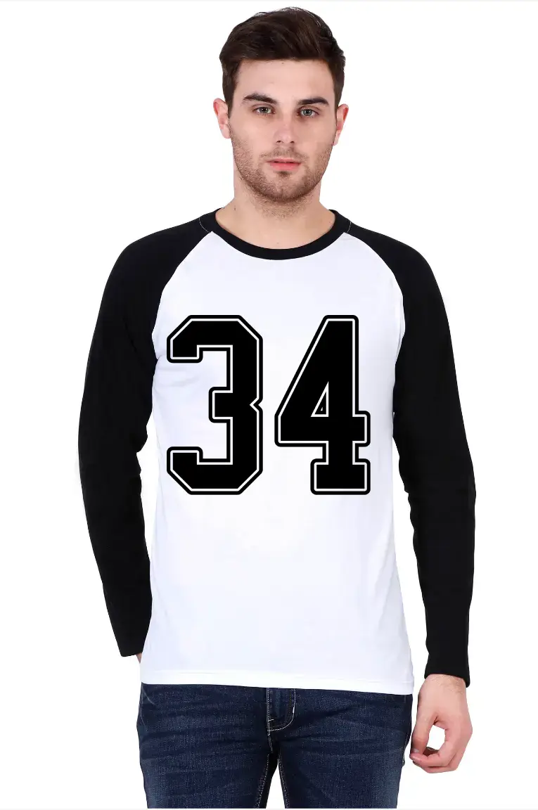 Thirty Four Printed Full Sleeve Raglan T-shirt - Image 4