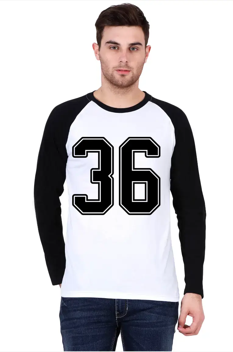 Thirty Six Printed Full Sleeve Raglan T-shirt - Image 4