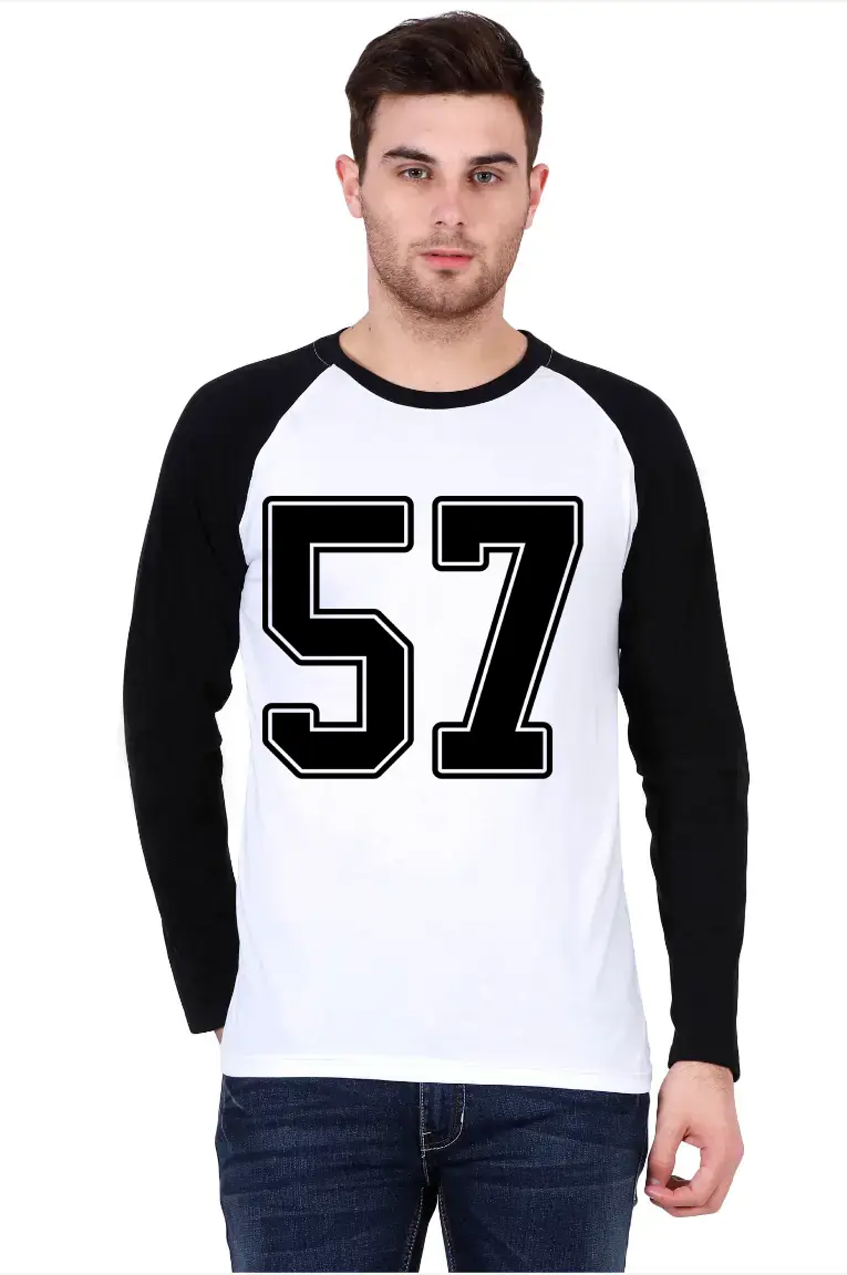Fifty Seven Full Sleeve Raglan T-shirt - Image 4