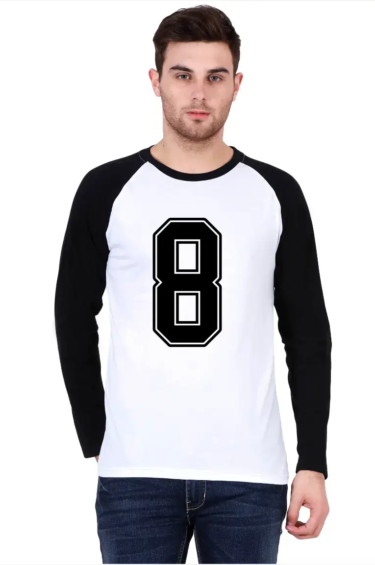 Eight Printed Full Sleeve Raglan T-shirt - Image 4