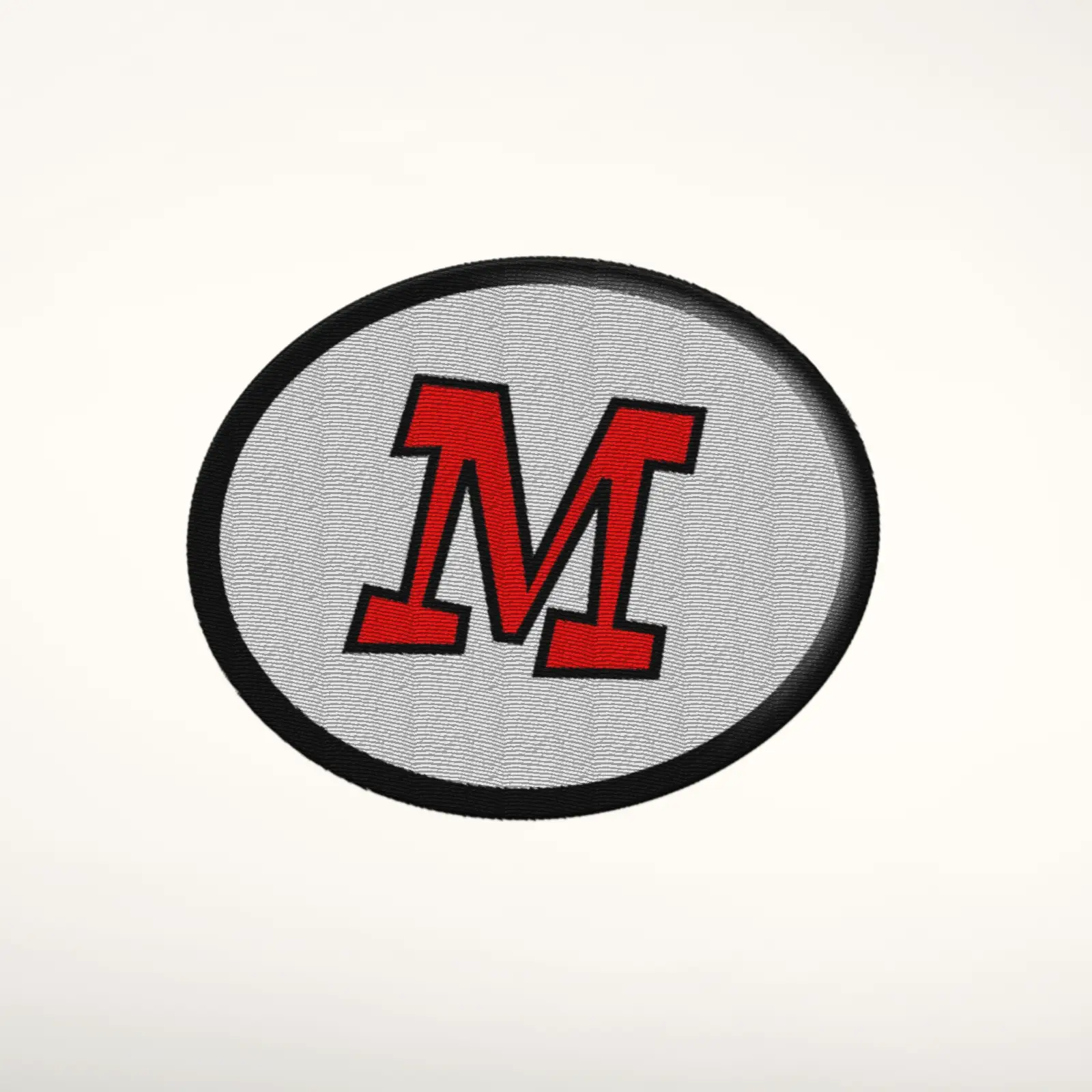 M Alphabet Letter Embroidered Patch - Image 4