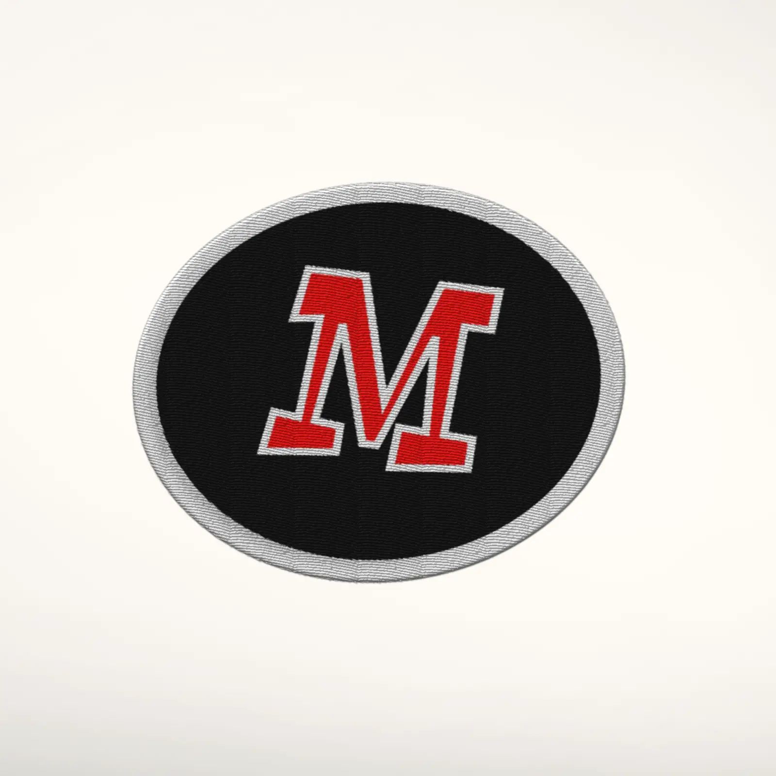 M Alphabet Letter Embroidered Patch - Image 3